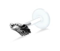Wolf Face Shaped Labrets Push-in LA-1003